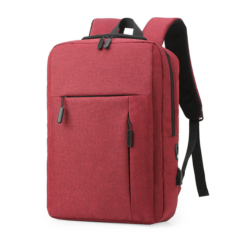 Business-Notizrucksack 20L – Weinrot/Blau/Schwarz/Grau – Bild 3 | LuxeStyle
