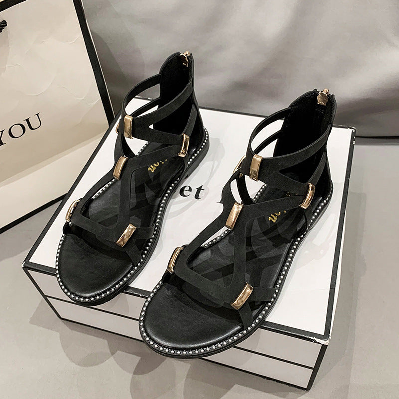 Modische Römersandalen mit Reissverschluss – Bild 2 | LuxeStyle