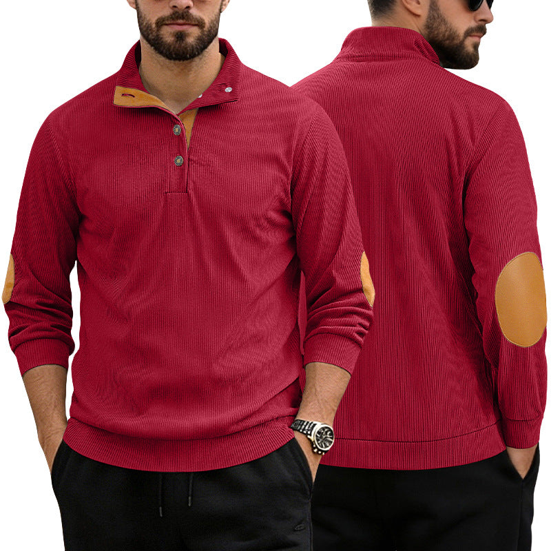 Herren Cord Pullover Langarm Sweatshirt – Bild 11 | LuxeStyle