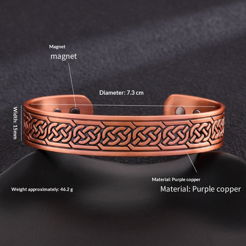 Magnetarmband aus rotem Kupfer – Bild 12 | LuxeStyle
