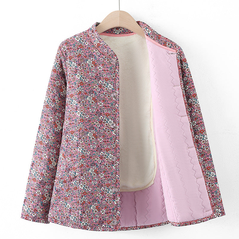 Floral Polyesterjacke für ältere Damen – Bild 8 | LuxeStyle