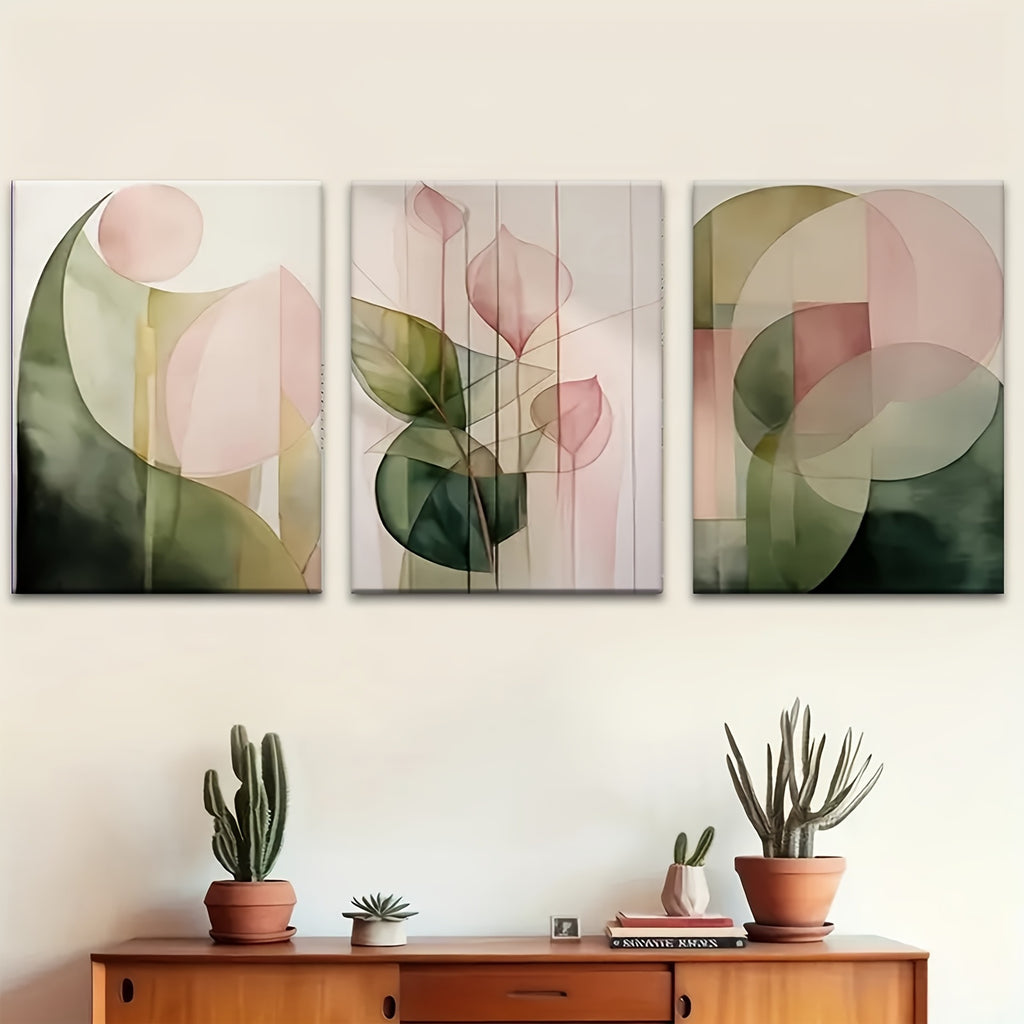 Abstrakte Wandbilder im 3er-Set – Bild 3 | LuxeStyle