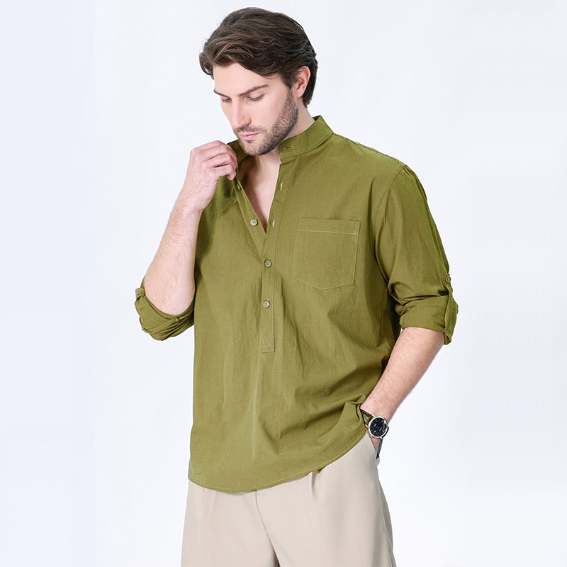 Herren Baumwollhemd – Lässiger Stil | LuxeStyle