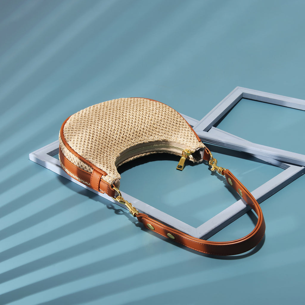 Weiche PU-Umhängetasche mit Sandwich-Tasche, horizontal – Bild 6 | LuxeStyle