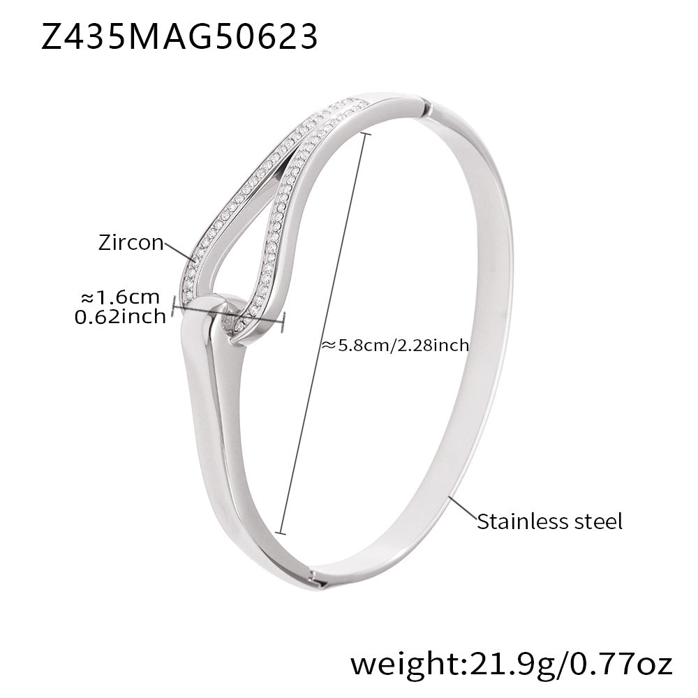 Zirkonarmband aus Edelstahl – Bild 10 | LuxeStyle