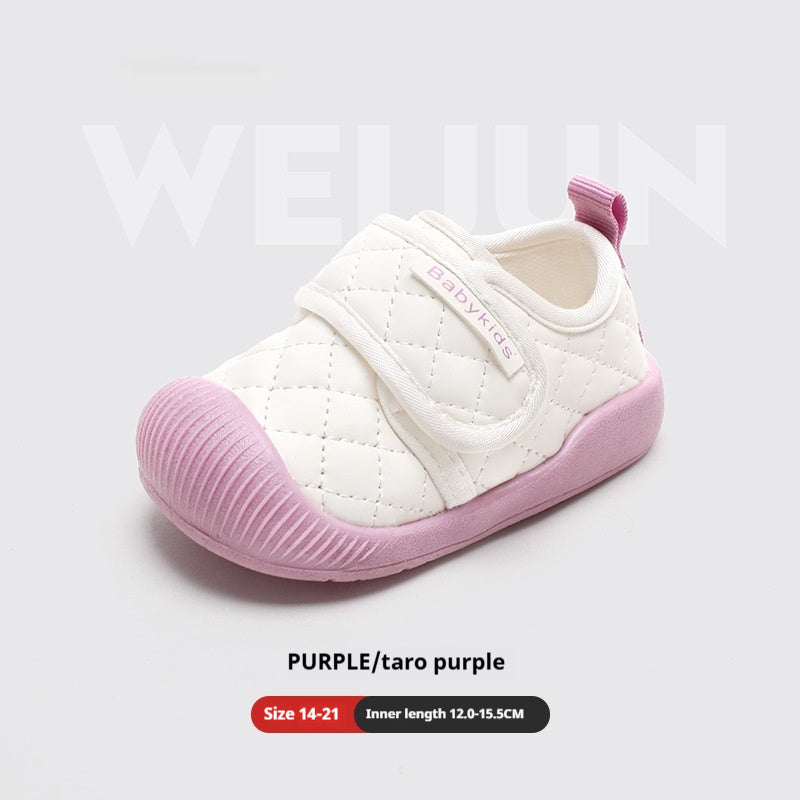 Lauflernschuhe für Mädchen mit Klettverschluss und weicher Sohle