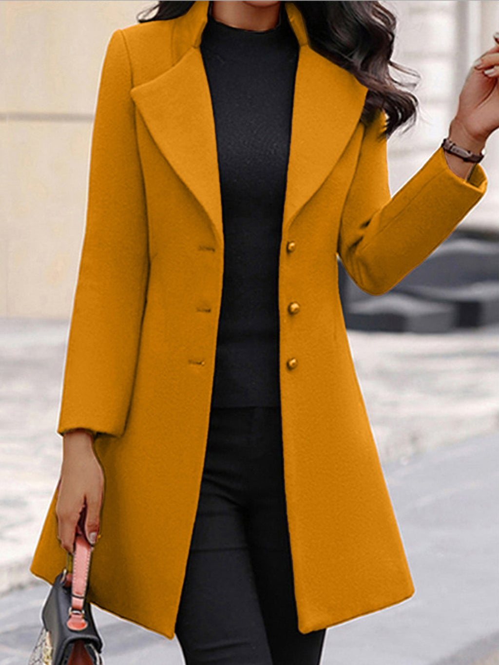 Eleganter Wollmantel für Damen