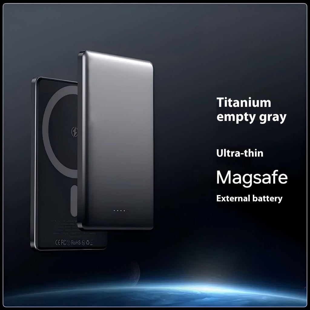 Ultradünne Magnet-Powerbank aus Aluminium