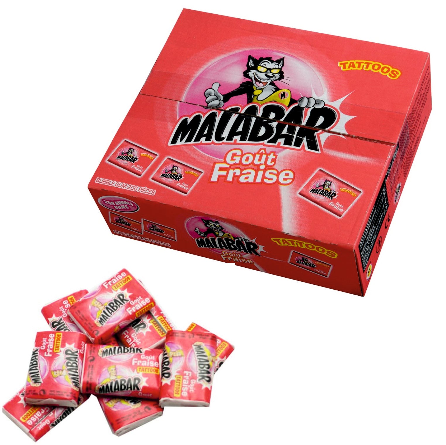 Kaugummi Geschmack Erdbeere
