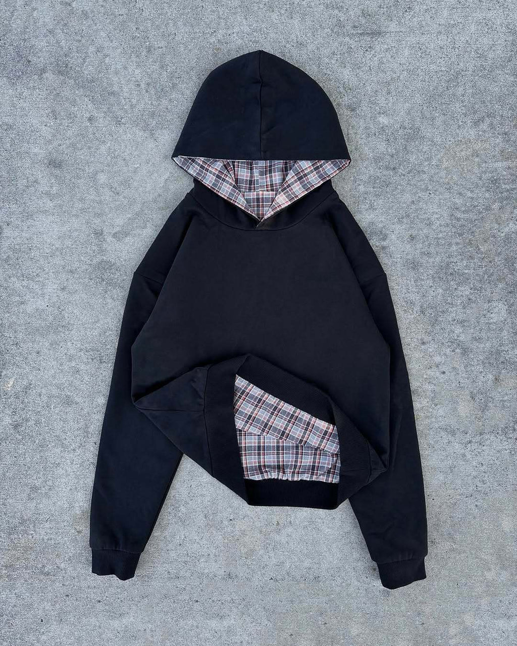 Hip Hop Retro Plaid Freizeit-Pullover