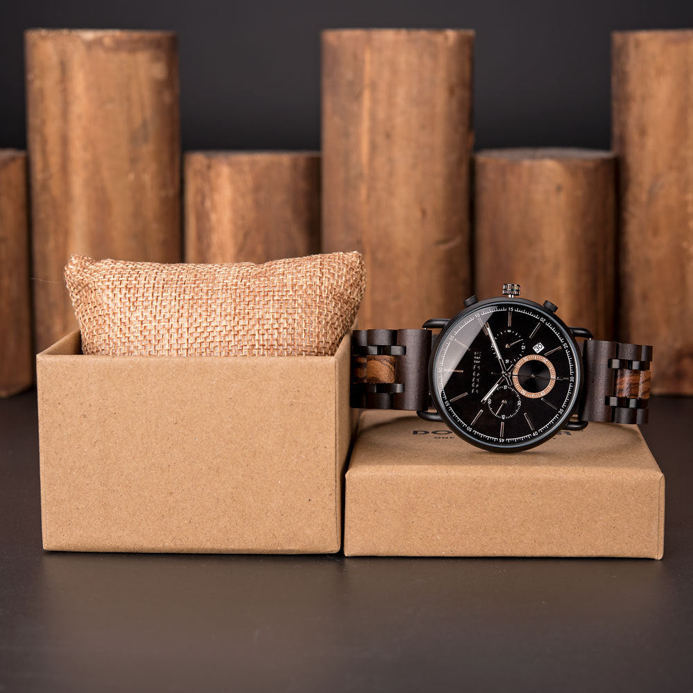 Armbanduhr Holzquarz mit Luminanz | LuxeStyle