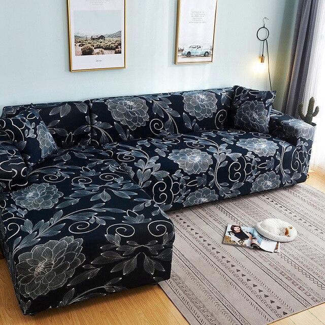 Elastischer Sofaüberzug Kaleidoskop-Muster – Bild 9 | LuxeStyle