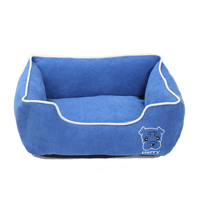 Kuscheliges Cord-Hundebett