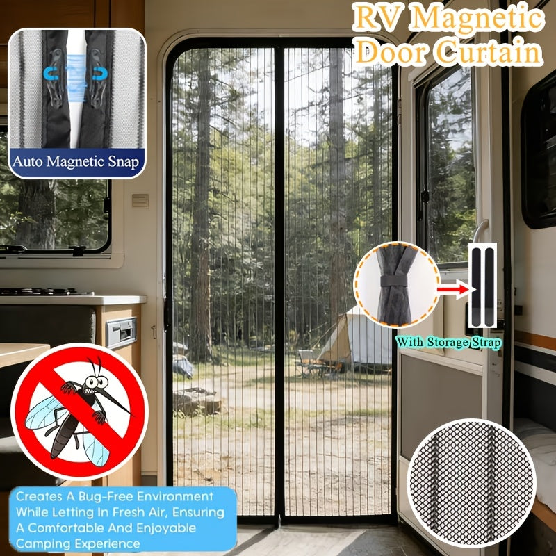 RV-Magnet-Fenstervorhang Moskitosicher Selbstschlieend