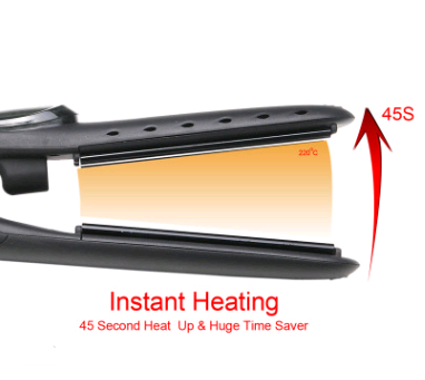 2-in-1 Dampf-Haarglätter mit Turmalin-Keramik