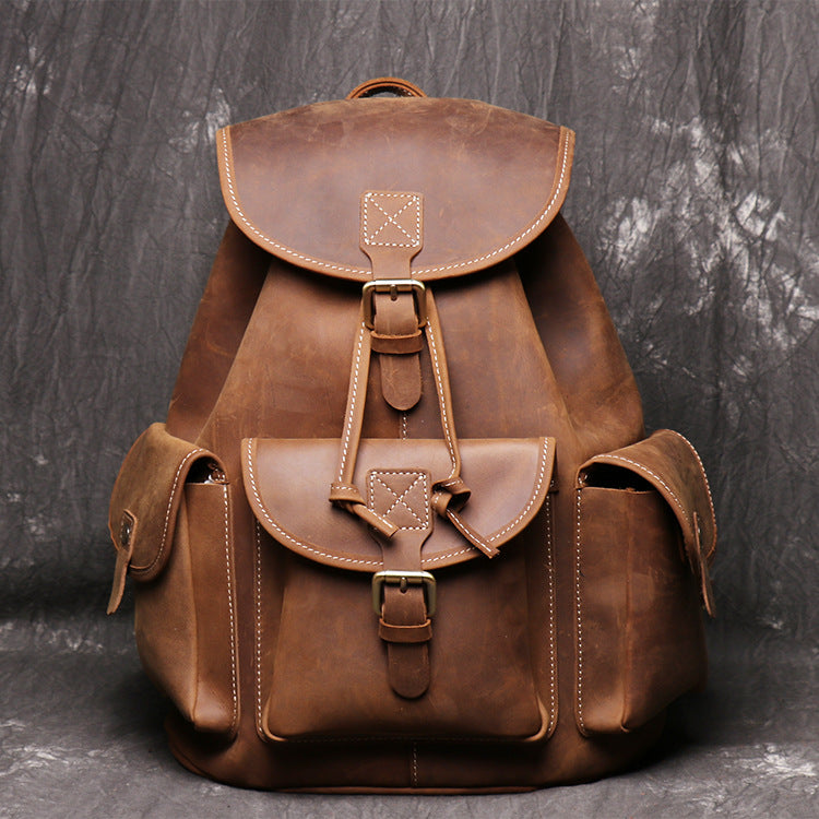 Rucksack Damen Crazy Horse Leder – Bild 12 | LuxeStyle