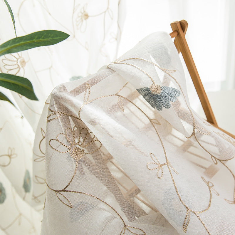 Bestickter Fensterschutz Garten | LuxeStyle