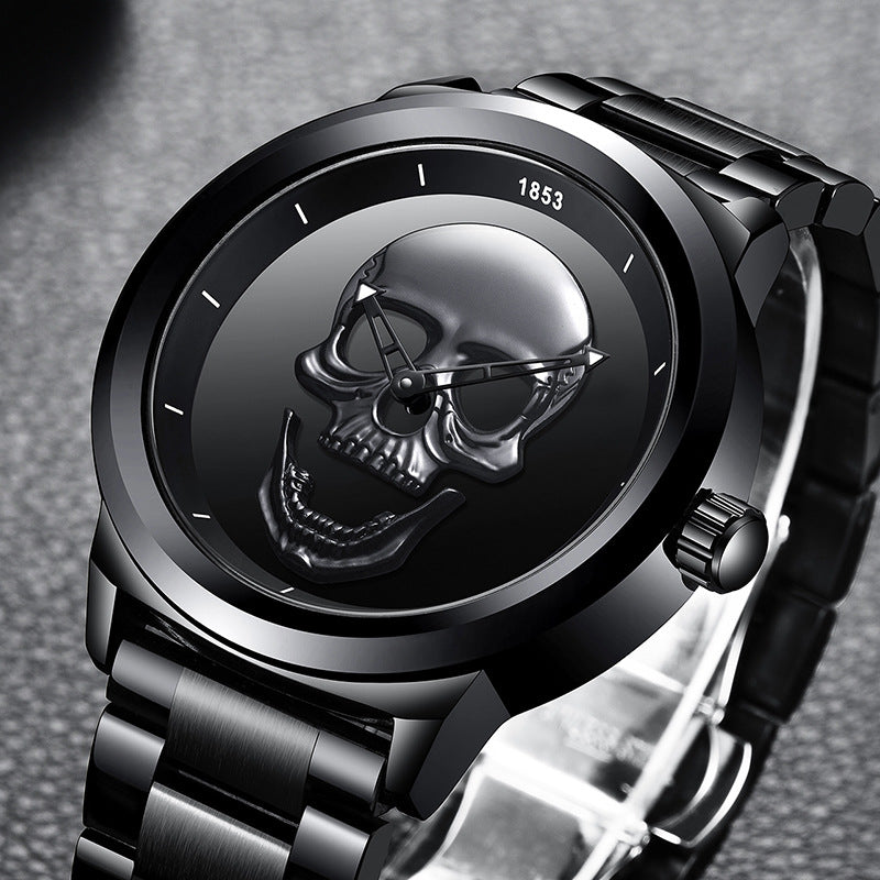 Quarzuhr mit Totenkopf-Motiv – Bild 4 | LuxeStyle
