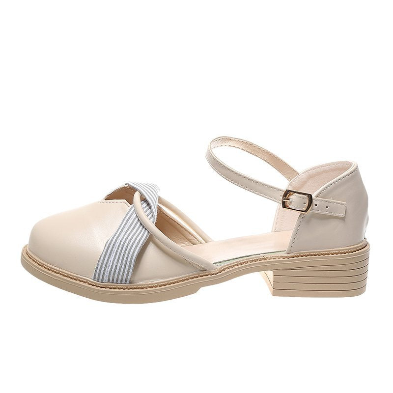 Sandalen mit Chunky-Absatz und Schleife – Bild 2 | LuxeStyle