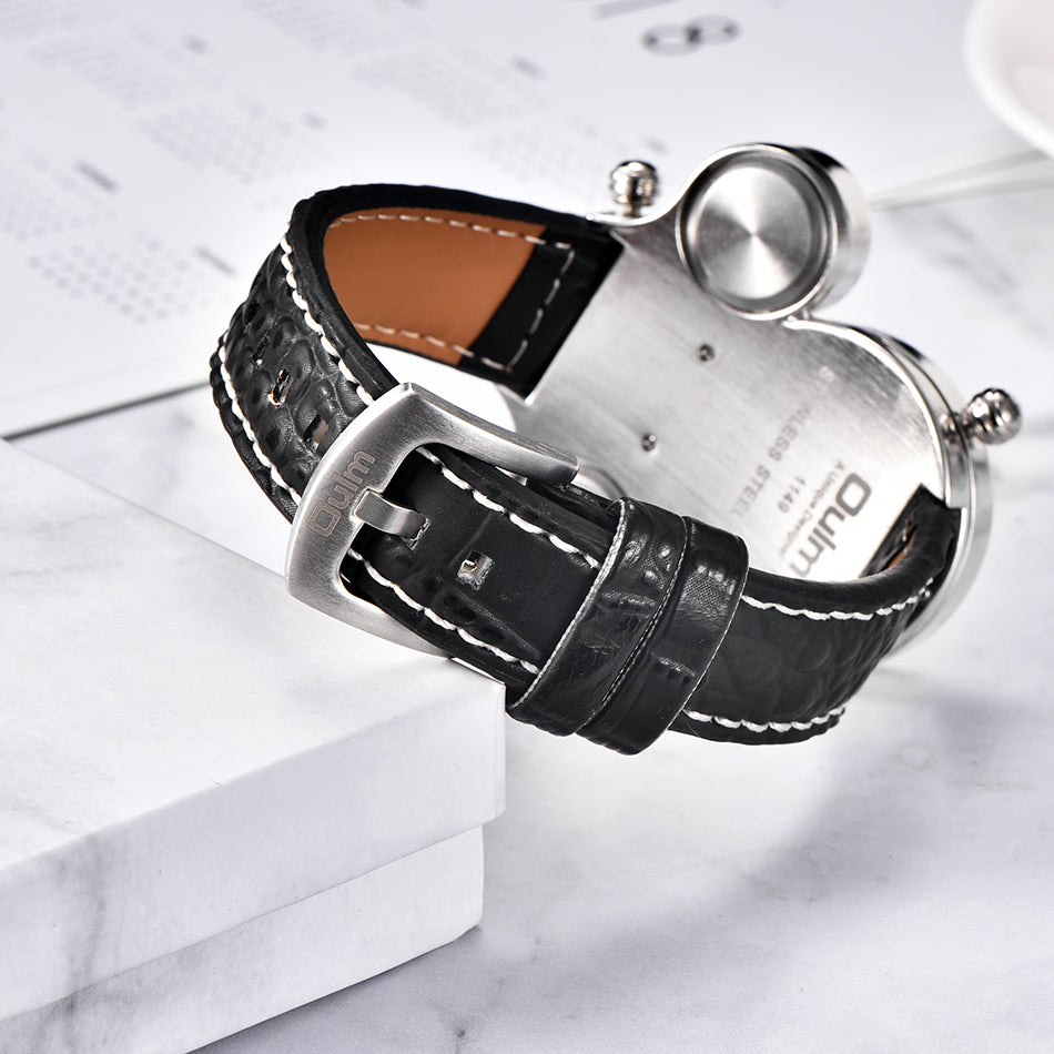 Quarz-Armbanduhr mit Kompass und GMT | LuxeStyle