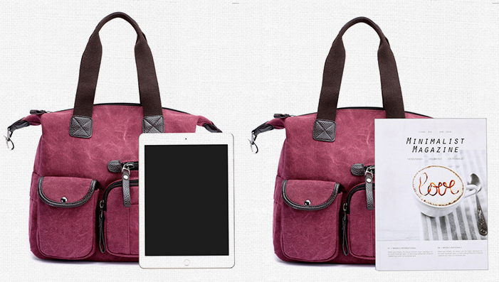 Herren Schulterdiagonaltasche aus Canvas, 36 × 13 × 29 cm – Bild 6 | LuxeStyle
