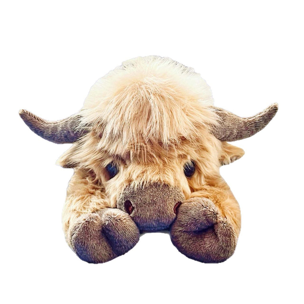 Cartoony Highland-Cow-Plüsch