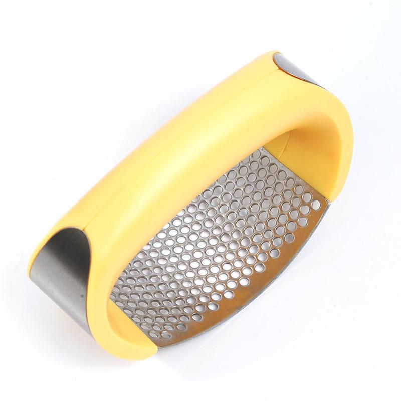 Knoblauchpresse aus Edelstahl, ergonomisch