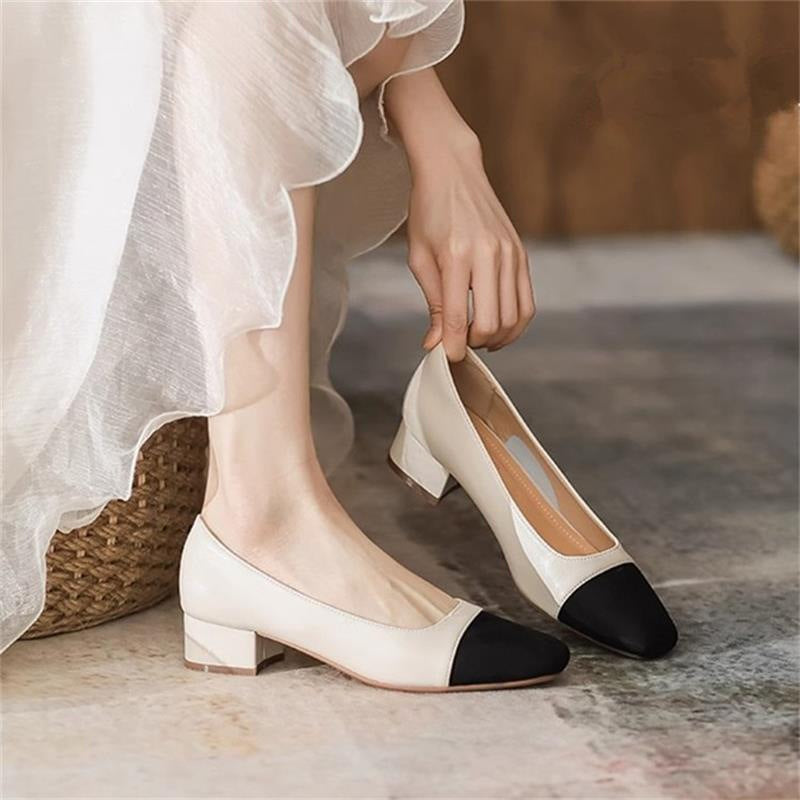 Damen Pumps im Chanel-Stil mit Chunky-Absatz – Bild 1 | LuxeStyle
