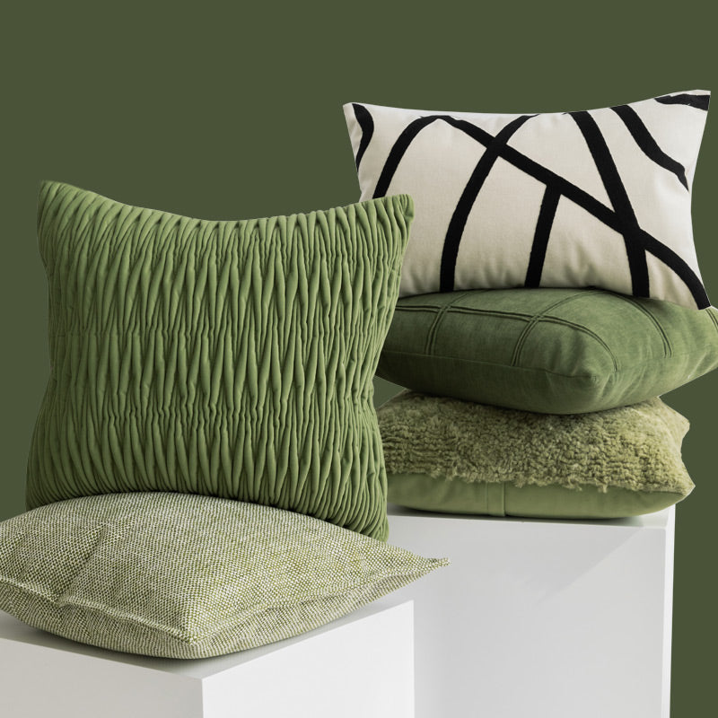 Grünes Plissee-Kissen für Sofa – Bild 9 | LuxeStyle