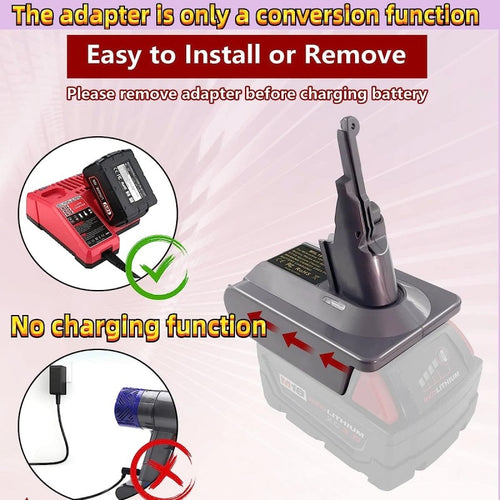Akku-Adapter für Dyson Staubsauger