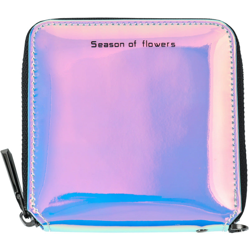 Kurze PU-Leder-Tasche mit Glitzeroptik – Bild 6 | LuxeStyle