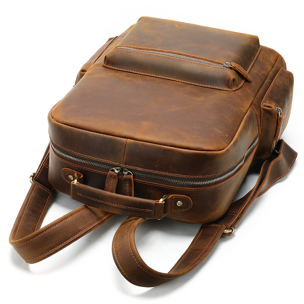 Leder Crazy Horse Rucksack | LuxeStyle
