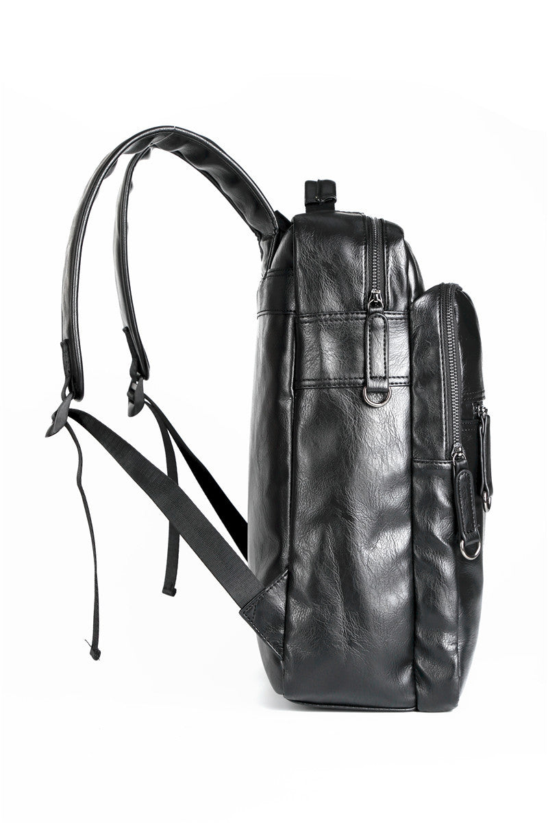 Rucksack aus PU-Leder für 15,6-Zoll-Laptop – Bild 7 | LuxeStyle