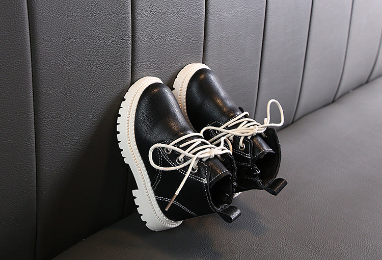Kurze Leder-Boots für Jungen | LuxeStyle