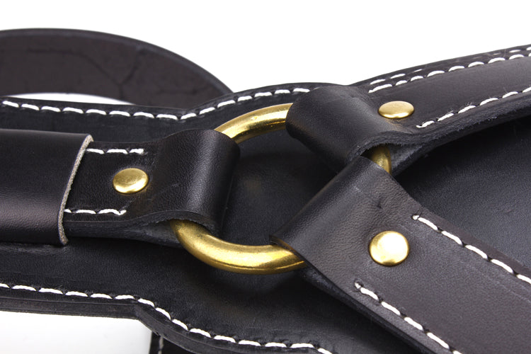 Hundeharnisch aus Rindleder – Schwarz – Bild 5 | LuxeStyle