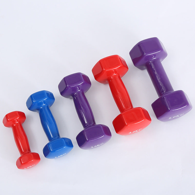 Farbige Fitness-Hanteln