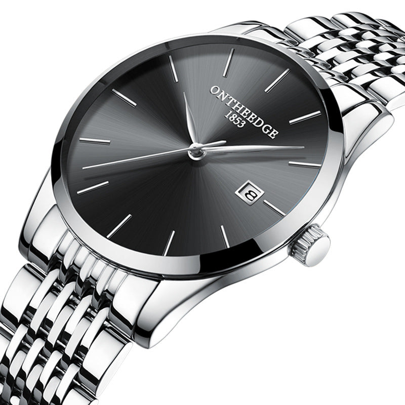 Schlanke Herrenuhr mit Kalenderfunktion – Bild 4 | LuxeStyle