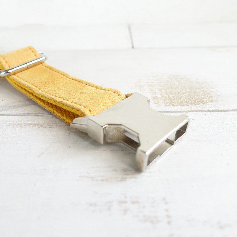 Gelbes Polyester-Halsband für Hunde – Bild 6 | LuxeStyle