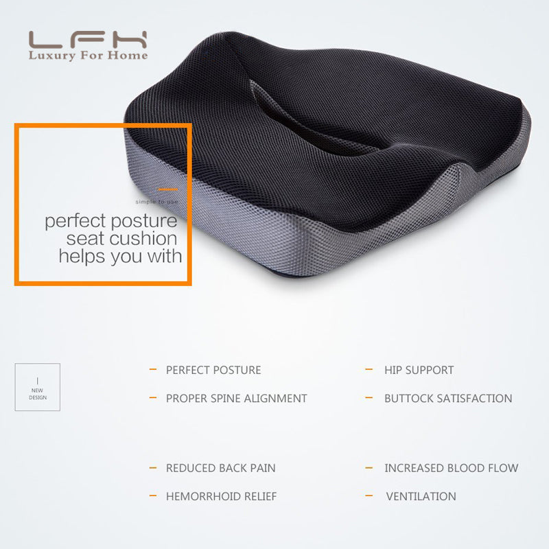 Orthopädisches Memory Foam Sitzkissen – Bild 2 | LuxeStyle