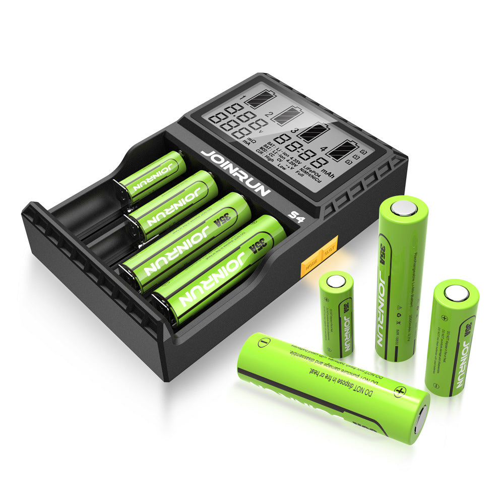 Lithium-Akku-Ladegerät mit LCD-Anzeige