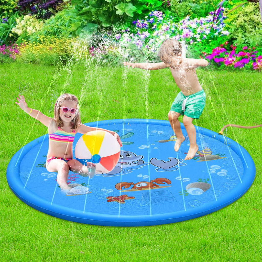 Sprühmatte für Kinder mit Meerestieren