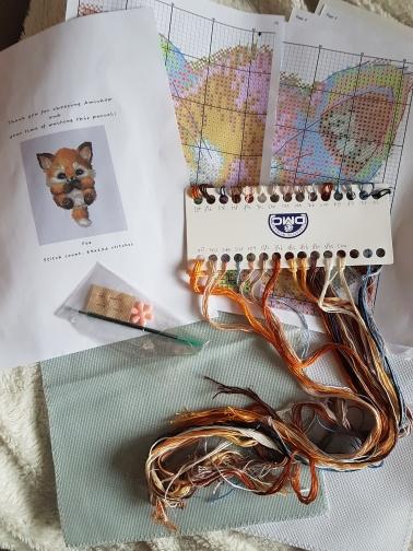 Fuchs Kreuzstich-Set