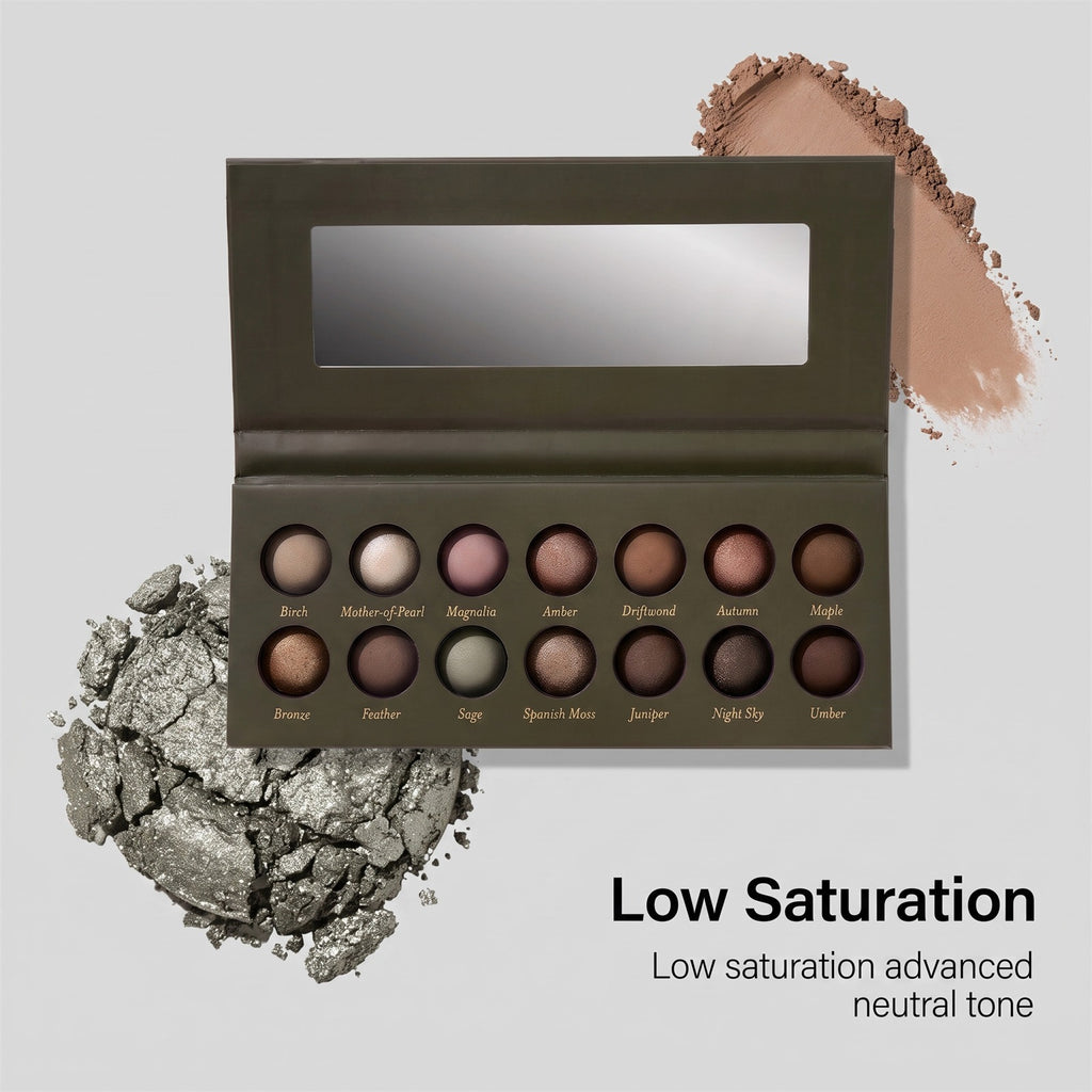 14‑Farben‑Palette Erde‑Olive Augenstift – Bild 3 | LuxeStyle