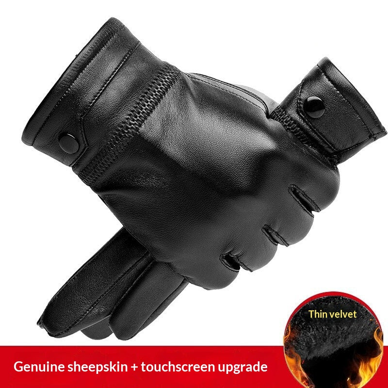 Lederhandschuhe mit Fleecefutter
