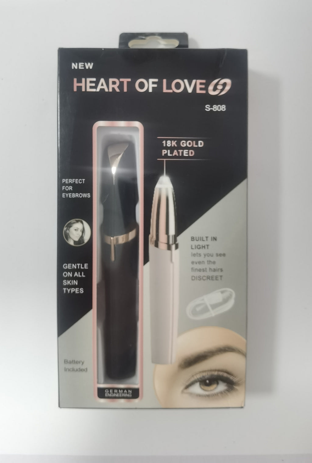 Mini Augenbrauen Trimmerstift mit LED-Licht