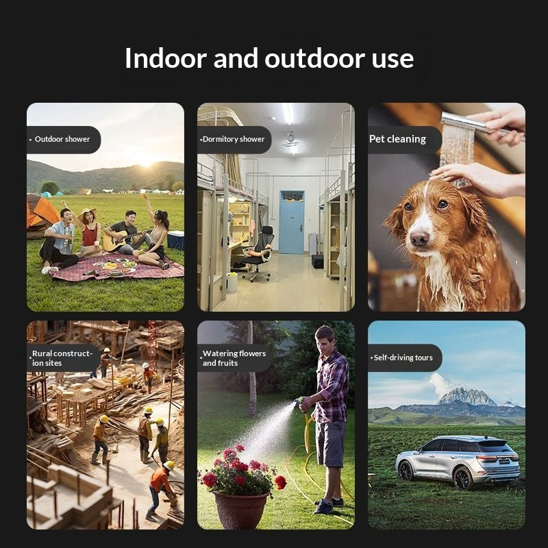 Tragbare elektrische Dusche für Outdoor & Haushalt