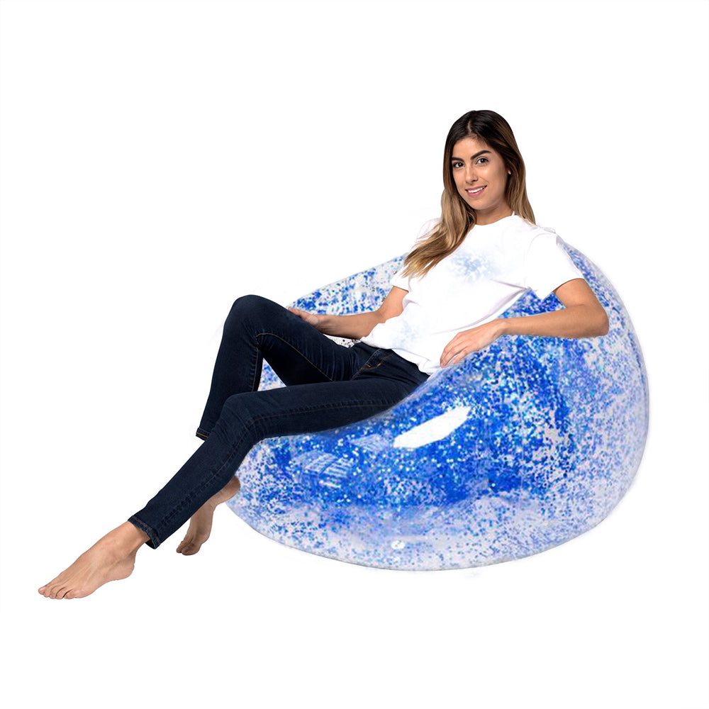 Aufblasbares Sofa mit transparenten Pailletten – Bild 4 | LuxeStyle