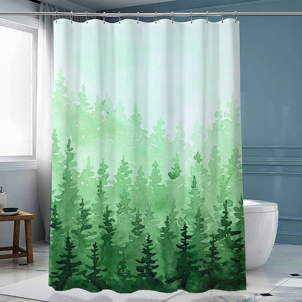 Duschvorhang Polyester mit Haken | LuxeStyle
