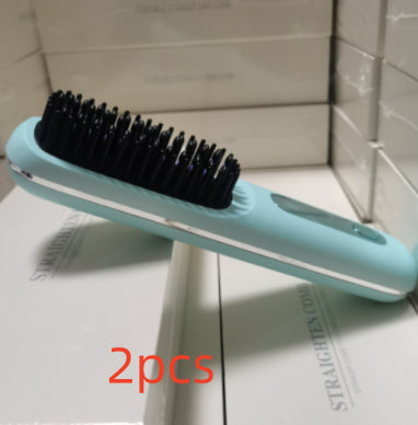 Kabellose 2-in-1 Glättbürste für schnelles Styling