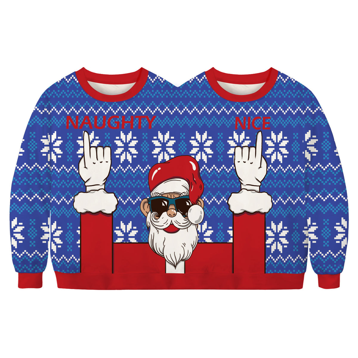 Weihnachts-Hoodie mit 3D-Digitaldruck – Bild 8 | LuxeStyle
